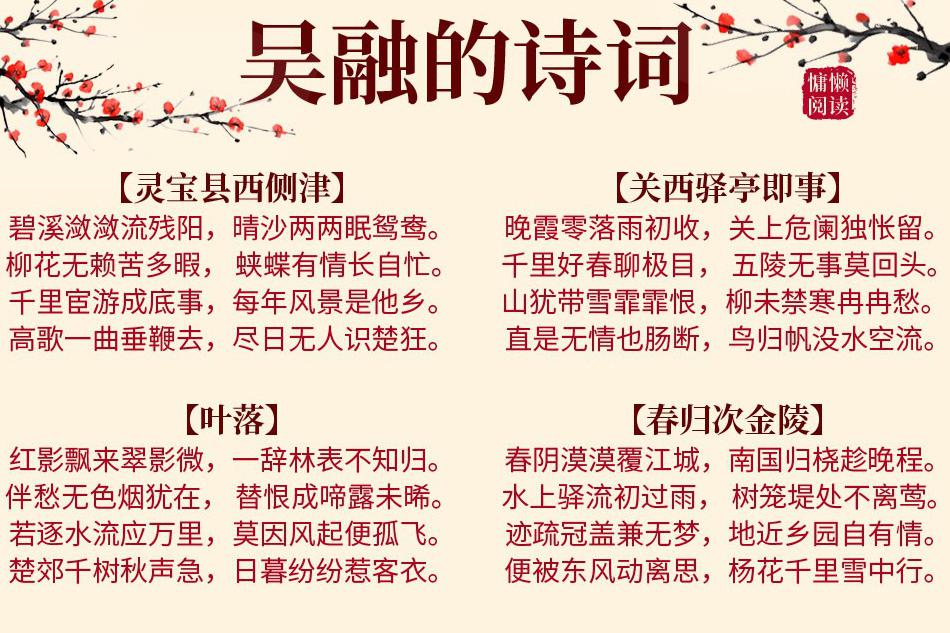 唐代詩人吳融詩詞集